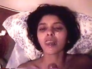 Sweety Indian Bitch Gets Semen On Face