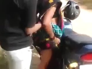 Barefaced Bhavi Engulfing N Fucking In Public Place On Bike
