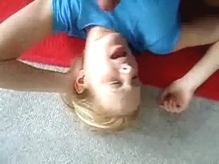 Filthy Load On Reluctant Blond Girlfriend