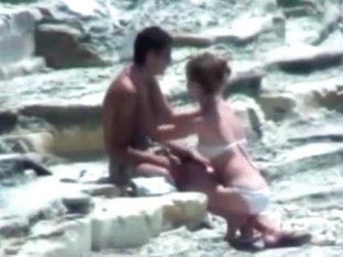 Legal Age Teenager Lovers Couple On Beach