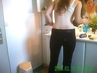 Sexy Woman Being Spied On In The Baths