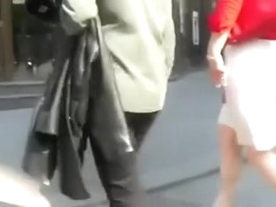 I followed this redhead mother i'd like to fuck in public to film her big gazoo