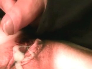 Ball Ball Cream inside of her love tunnel