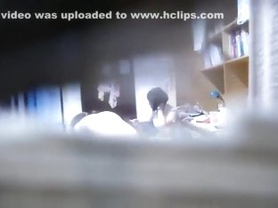 hiding behind curtain and peeping girl wiping her body