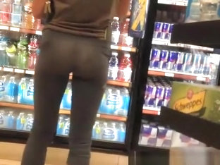 Gas Station Sexy Ass In Tight Pants