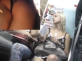 Subway Upskirt Of A Blond