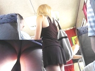 Hawt mother i'd like to fuck upskirt on a bus