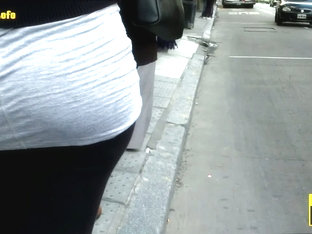 Street Perv With A Candid Cam Follows A Hot Booty
