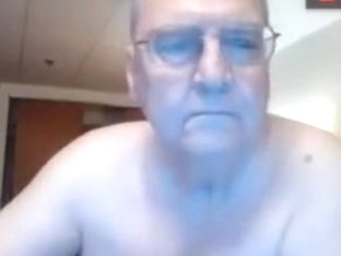 Horny grandpa ass play