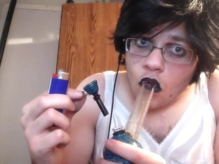 Dressed Up Like A Goth Woman To Smoke A Bowl Pt.1