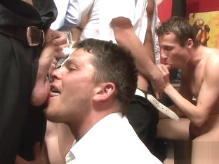 Naughty cub anal gangbang