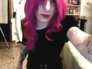 Fabulous Homemade Shemale record with Redhead, Lingerie scenes