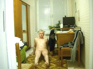 schizophrenic Andryusha shows his hole in the ass