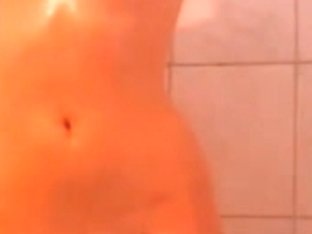 Naked Girl With Small Tits Soaped And Shaved Her Pussy
