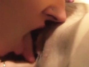 Blonde Lesbian Girls Lick Each Others Pussy