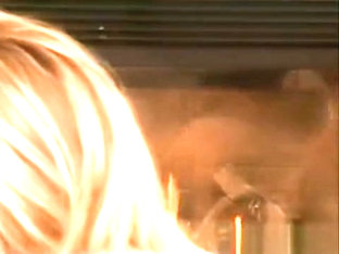 hot blonde takes two guys