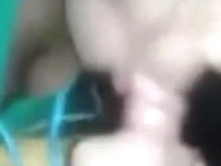 Cute bulky lalin girl swallows