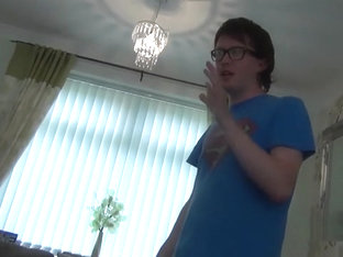 Amateur Redhead Sucks Nerds Cock