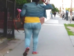 Phat Ass Ebony Milf Tight Jeans