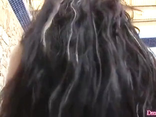 Naughty Ladyboy Esmeralda Brazil Masturbates And Lactates