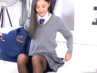 Shrima Malatis Tight Holes Stuffed In Uniform!