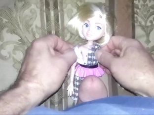 Tiny blonde doll sex