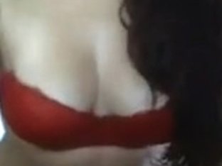 I'm Posing In Red Bra In My Private Amateur Solo Vid