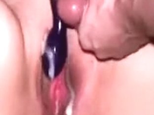 One More Creamy Load On Her Moist Vagina. That Babe Works All Of It In At The End.