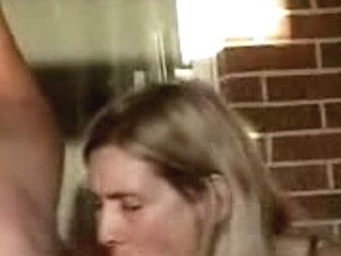 hot blonde working the shaft for a treat