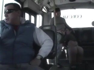 Shemale fucked on public transport