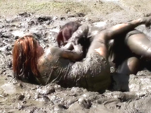 Two Japan Girls In Mud