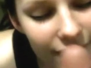 Cute legal age teenager receives large facial