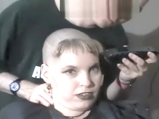 Woman Shaves Bald