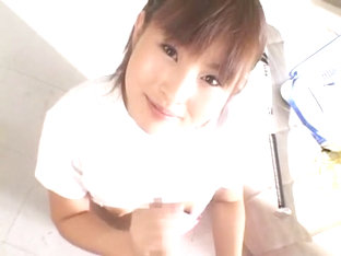 Hottest Japanese girl Chinatsu Abe in Amazing POV, Handjobs JAV clip