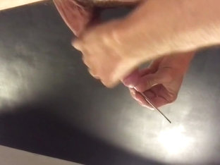 Cock urethal insertion with cum