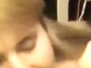 Blond Girlfriend Sucks And Eats Cum