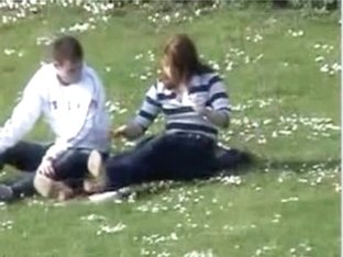 Voyeur Captures Hand Job At The Park