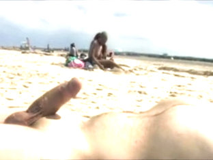 Beach Dickflash #10 With Cumshot