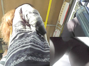 Free upskirt video of the pretty chick in the bus