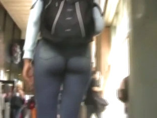 Amazingly Juicy Asses Appear On A Street Candid Voyeur Video