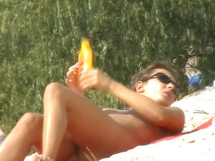 Beach Video Of Perfect Boobs Being Rubbed With Tanning Oil