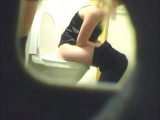 Blonde amateur teen toilet pussy ass hidden spy cam voyeur 6