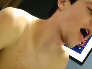 Hot boy in a horny action