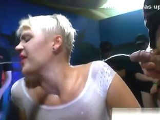 Blonde Sluts Enjoying Golden Shower At Bukkake Party