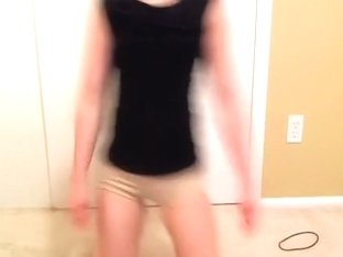 Legal Age Teenager Girl Working Out In Shorts