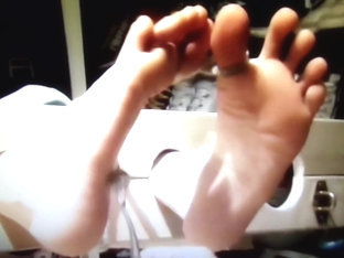 my feet tickled in stocks