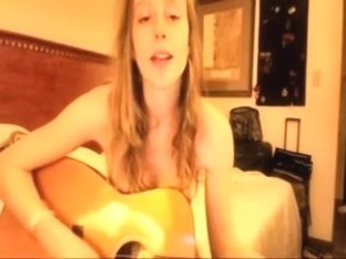 My Hot Amateur Strip Shows Me Playing Guitar, Naked