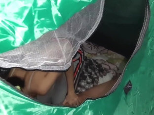 Caught Sex In A Tent By Two Lesbians