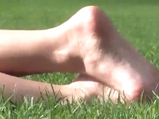 Candid Feet in Park #3