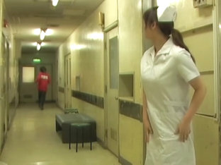 Nurse Gets Her White Pantyhose Uncovered While Sharking
